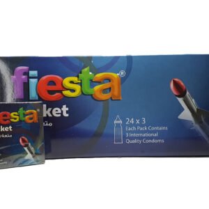 فييستا روكيت - عازل طبي محبب و مضلع - علبة من 24 قطعة -- Fiesta Rocket - Ribbed and Dotted Condoms - Box of 24 packs