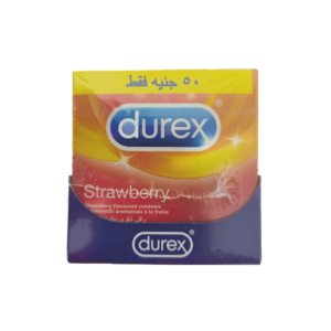 عازل طبي ديوركس - فراولة عرض ال50 جنيه 12 عبوة -- Durex Strawberry Condoms - 50 EGP Offer - 12 packs