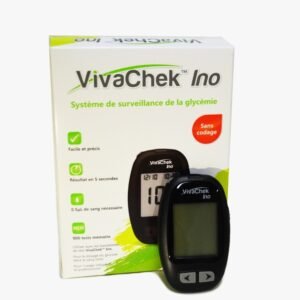 VivaChecK Ino Blood Glucose Meter + Box of 50 Strips - جهاز قياس السكر بالدم فيفا شيك + علبة 50 شريط